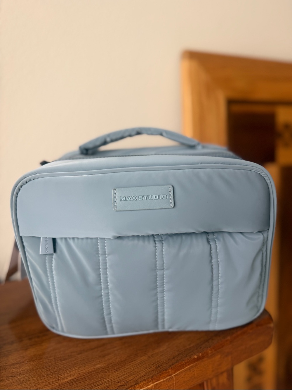 Max Studio Light Blue Travel Toiletry Bag